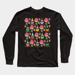 Gnome pugs Long Sleeve T-Shirt